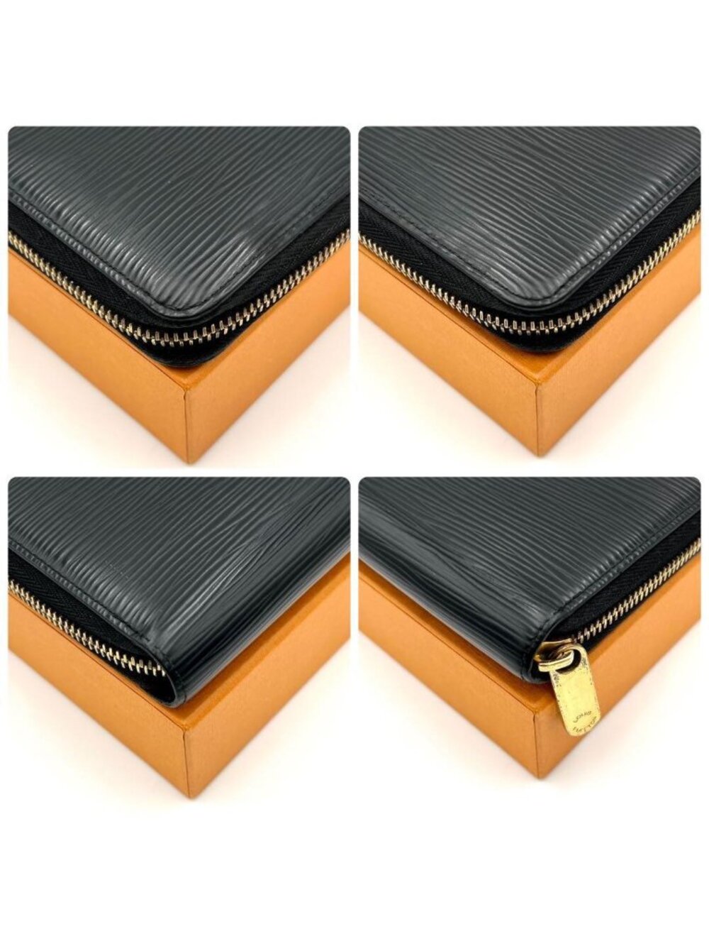 Louis Vuitton Epi Zippy Wallet Gold Black - Picture 8 of 10